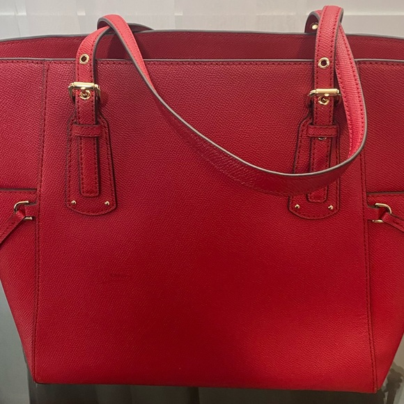 Michael Kors Red Tote Bag - Picture 3 of 15